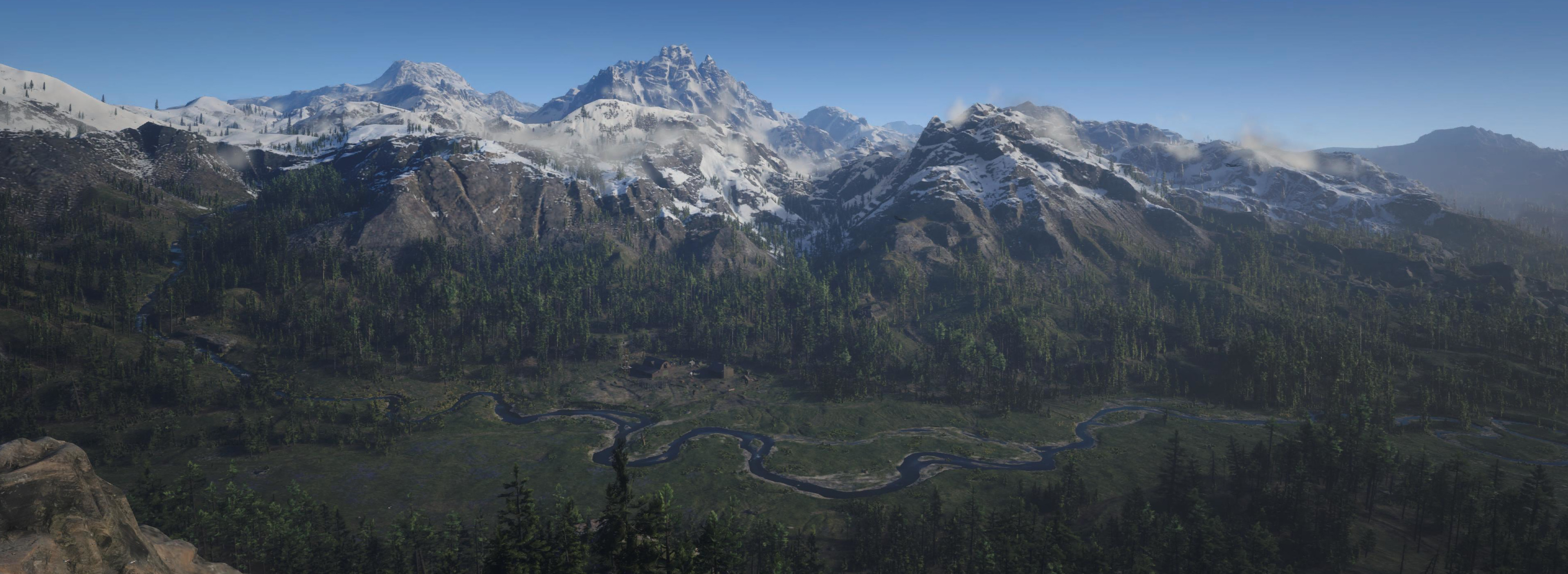 Výhled na Big Valley v RDR2