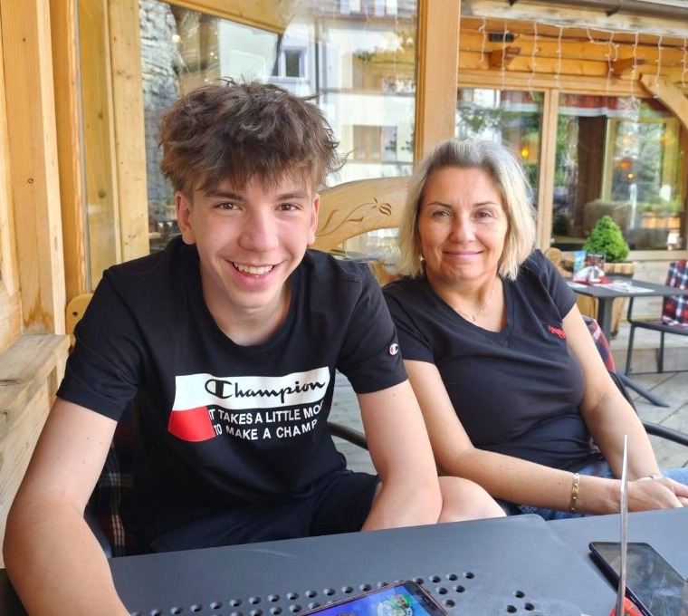 Fotka s Mámou